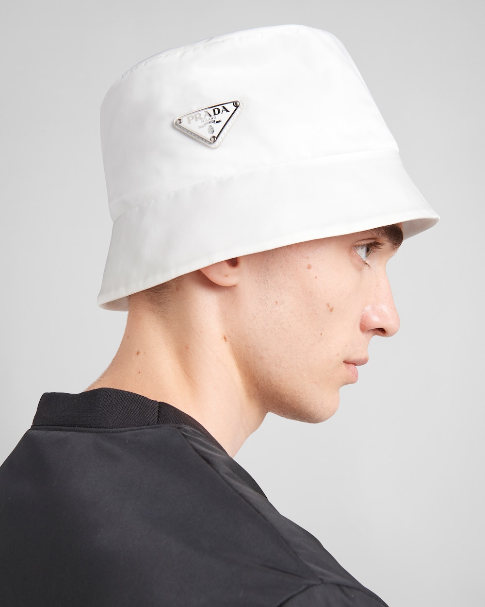prada white hat