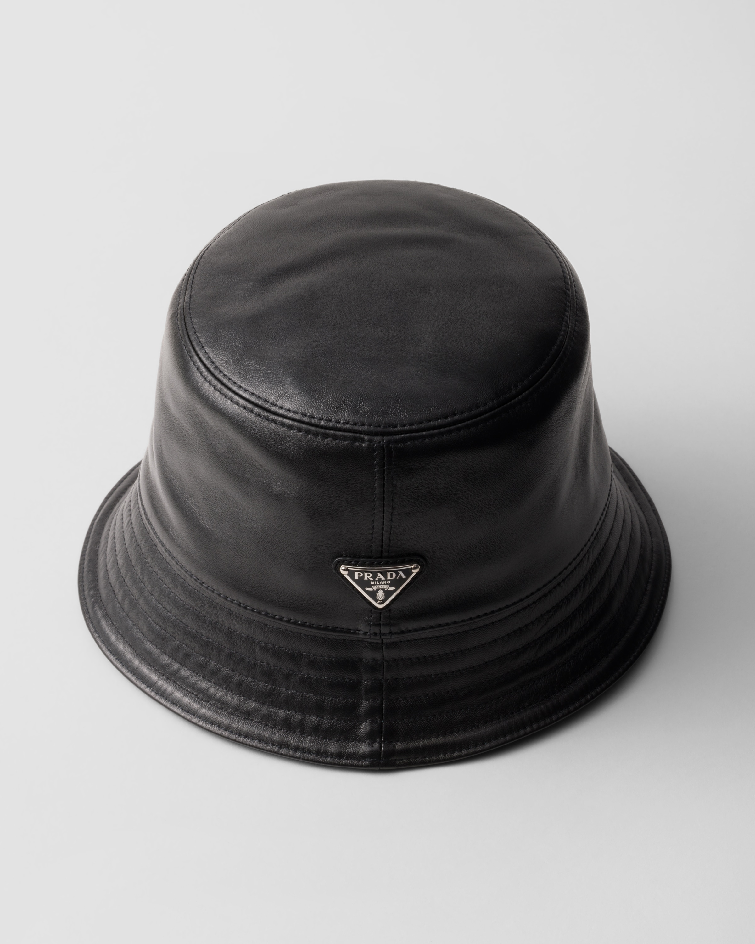 Prada bucket leather store