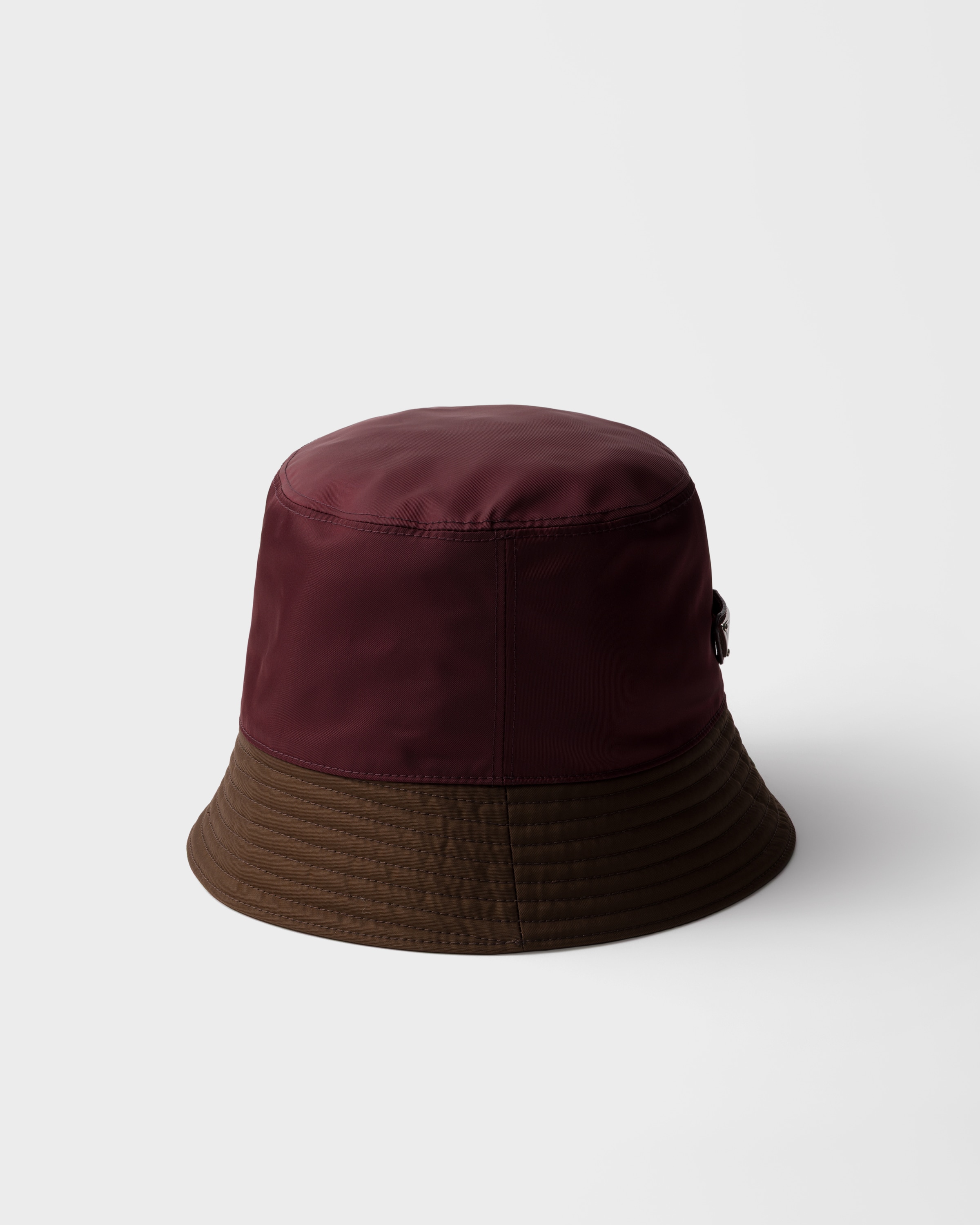 Burgundy/burnt Sienna Re-nylon Two-tone Bucket Hat | PRADA