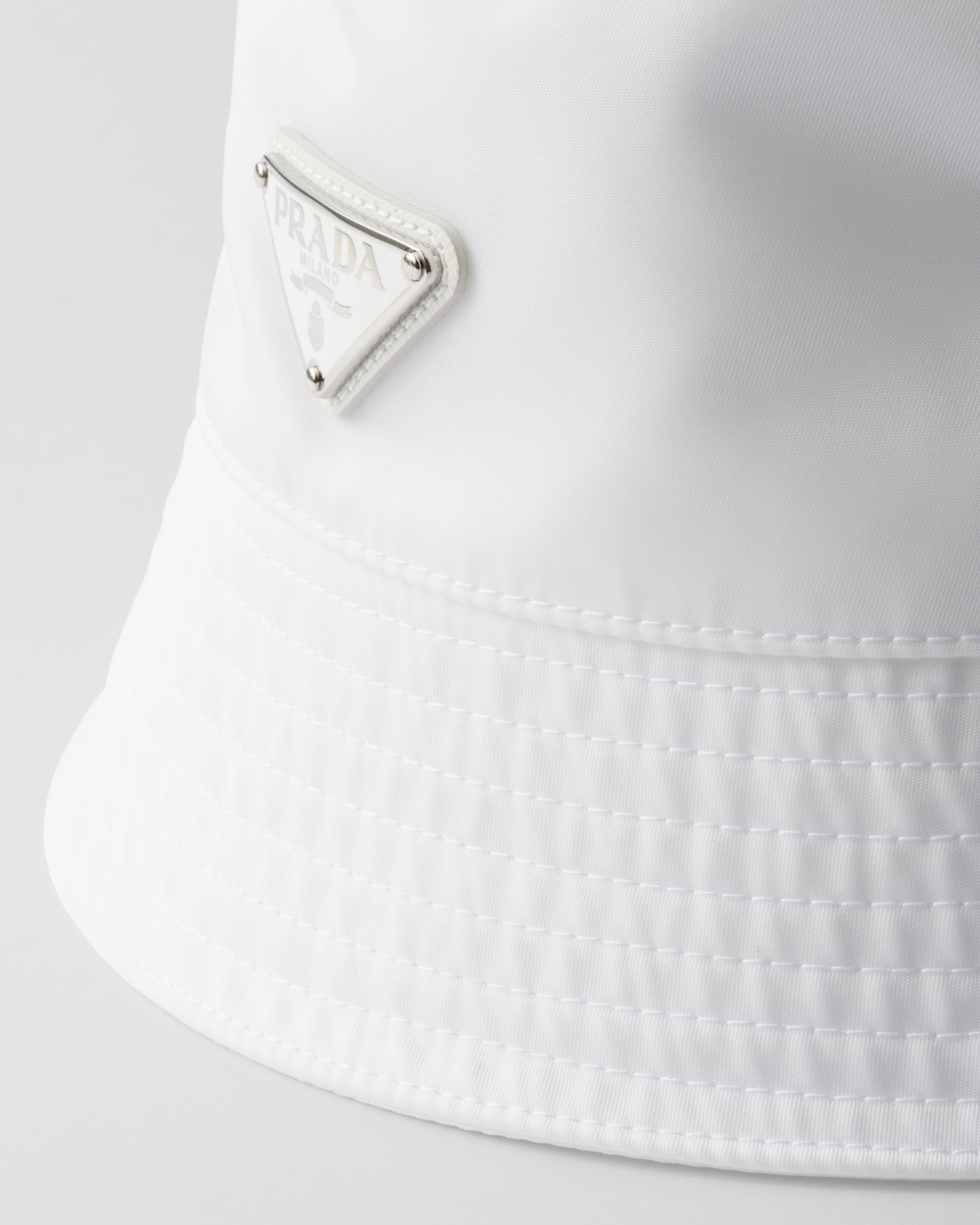 White Re-Nylon bucket hat | Prada