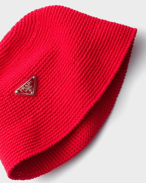 Chapeau bob en crochet - Rouge Chapeau bob en crochet - Rouge