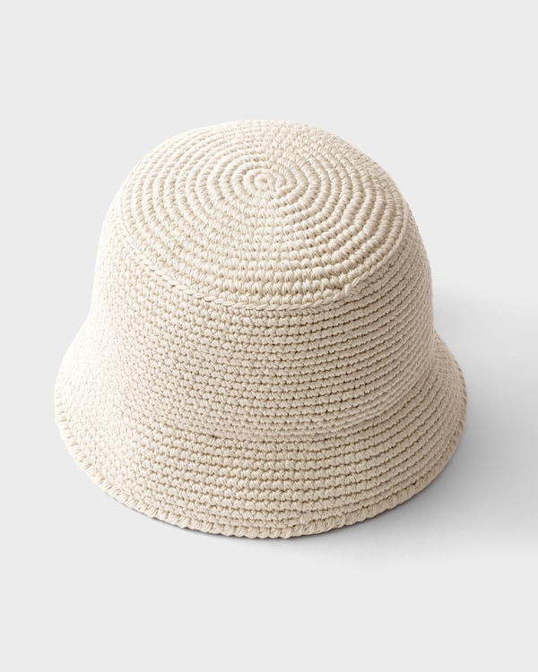 Crochet bucket hat - Ivory Crochet bucket hat - Ivory