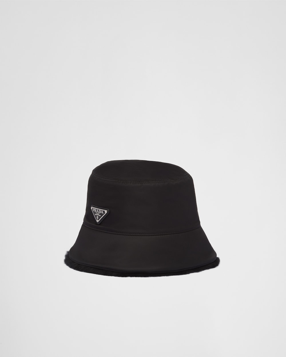 Re Nylon And Shearling Bucket Hat