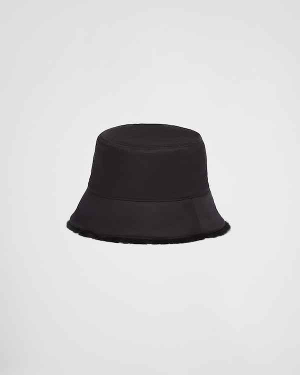 Re-Nylon and shearling bucket hat Re-Nylon and shearling bucket hat