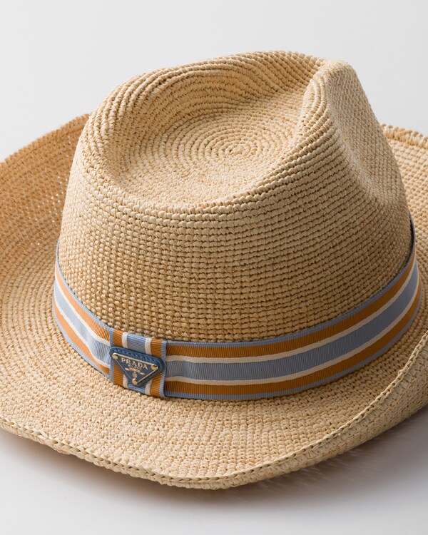 Chapeau en crochet - Fauve/Bleu Astral Chapeau en crochet - Fauve/Bleu Astral