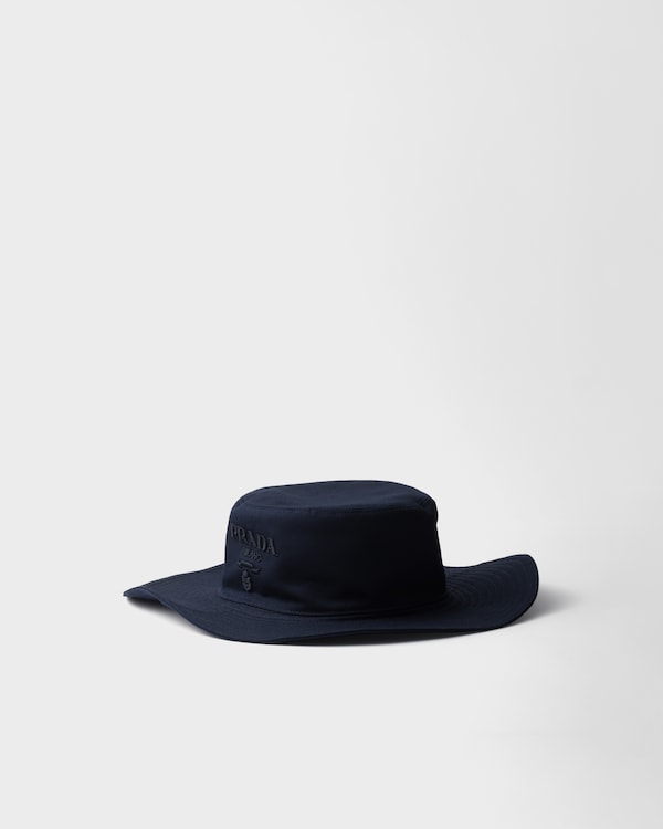 Cappello a tesa larga in drill - Blu Cappello a tesa larga in drill - Blu