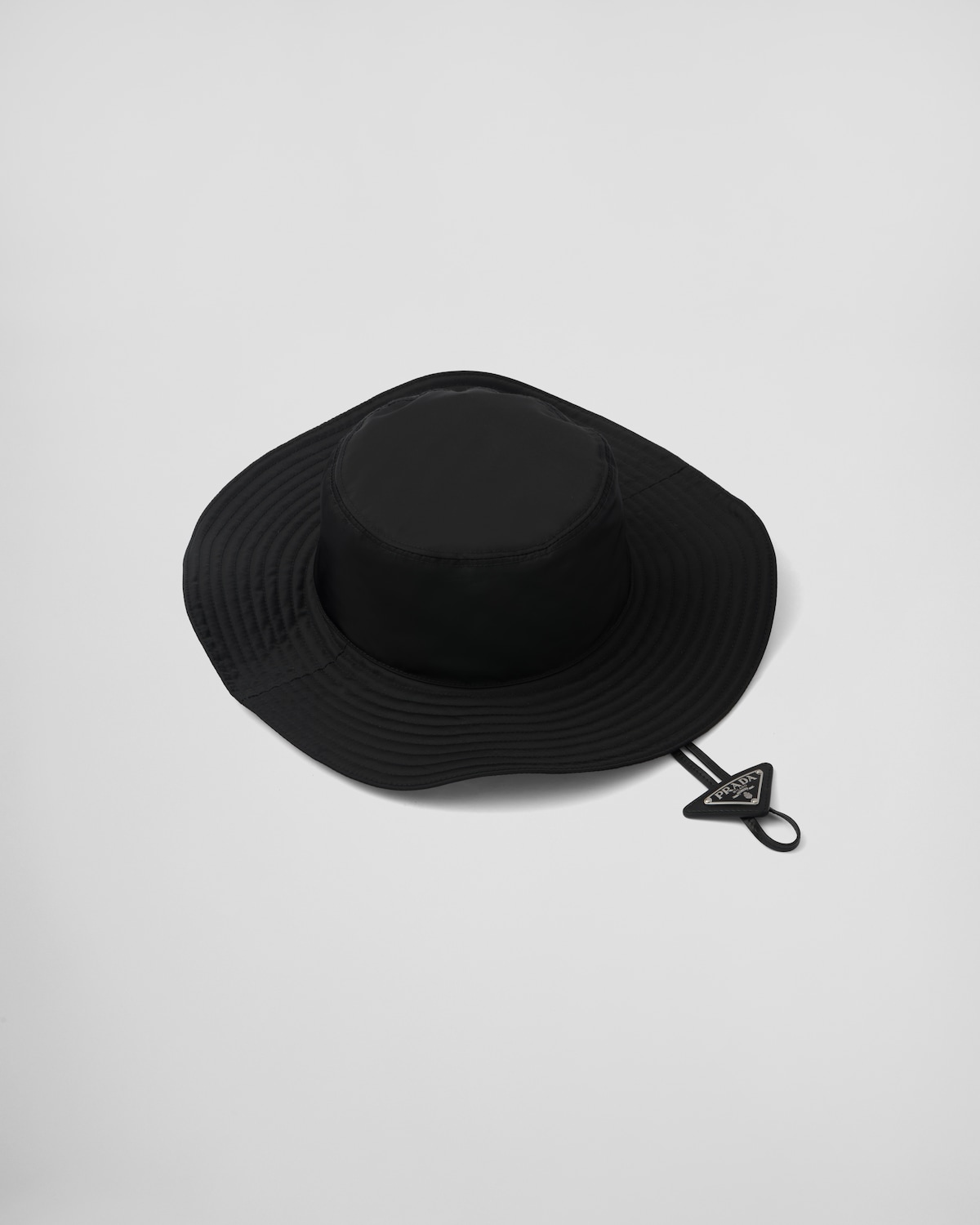 Prada Women Nylon And Fur Hat