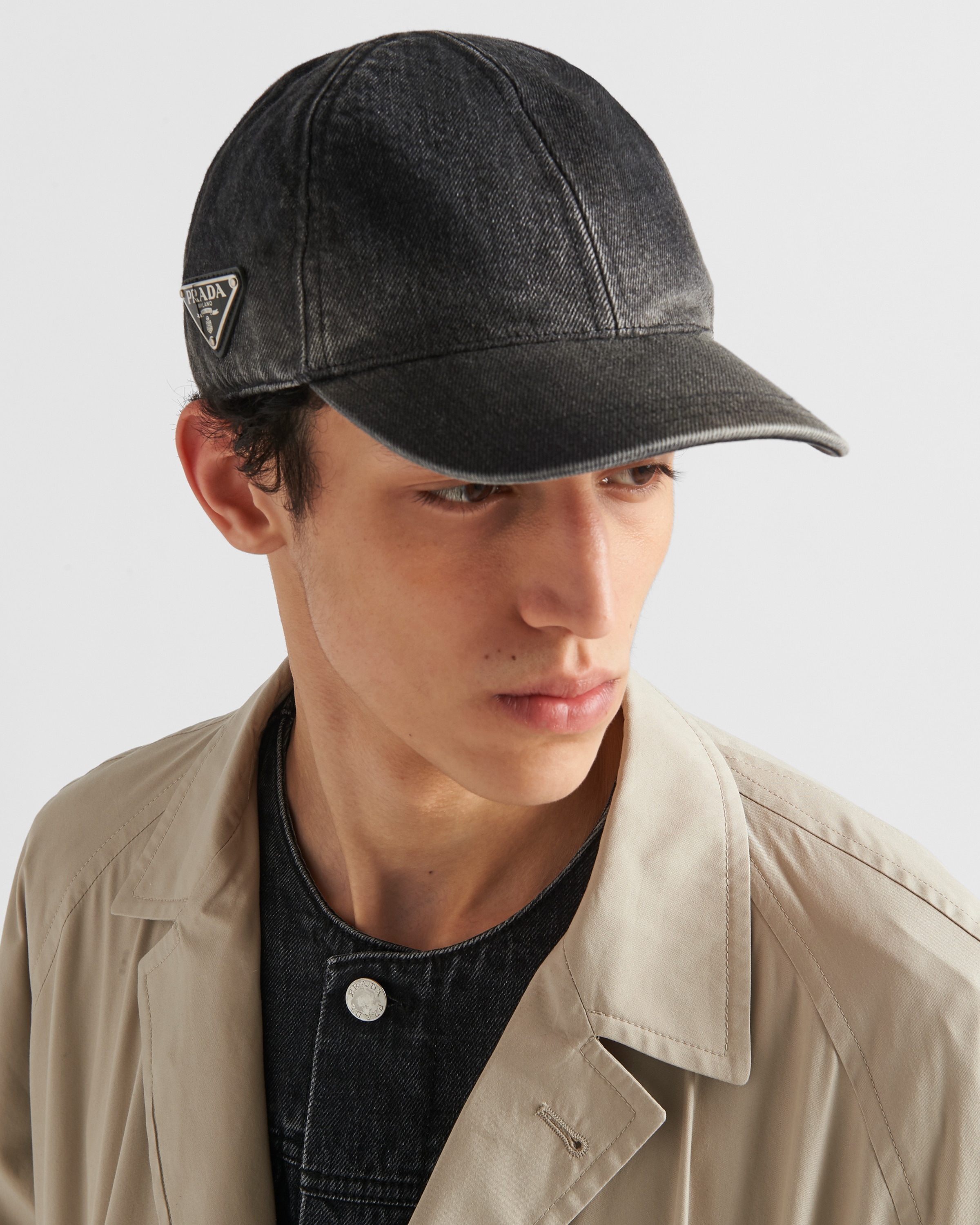 Denim baseball cap