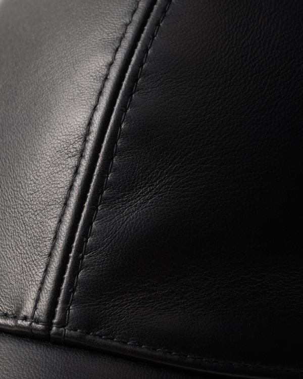 Nappa leather baseball cap Nappa leather baseball cap