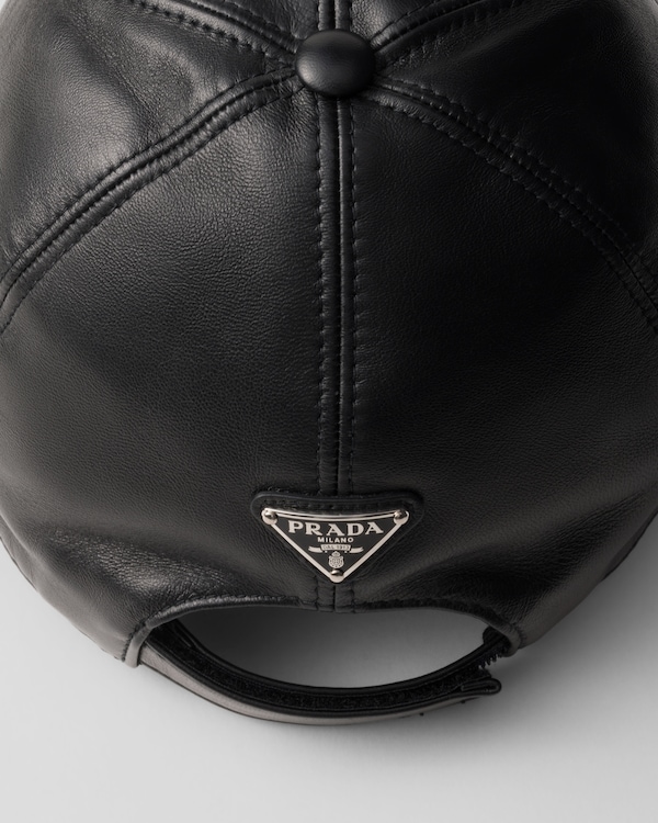 Nappa leather baseball cap Nappa leather baseball cap