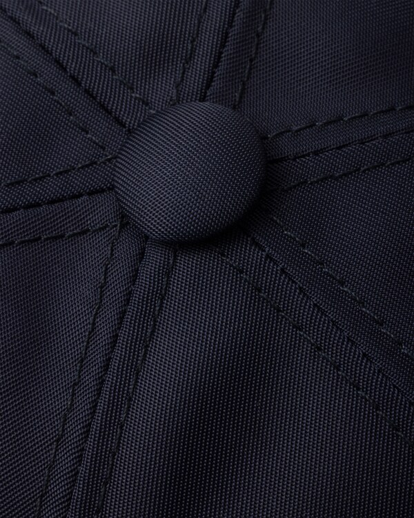 Re-Nylon and suede baseball cap - Blue/Cocoa Brown Re-Nylon and suede baseball cap - Blue/Cocoa Brown