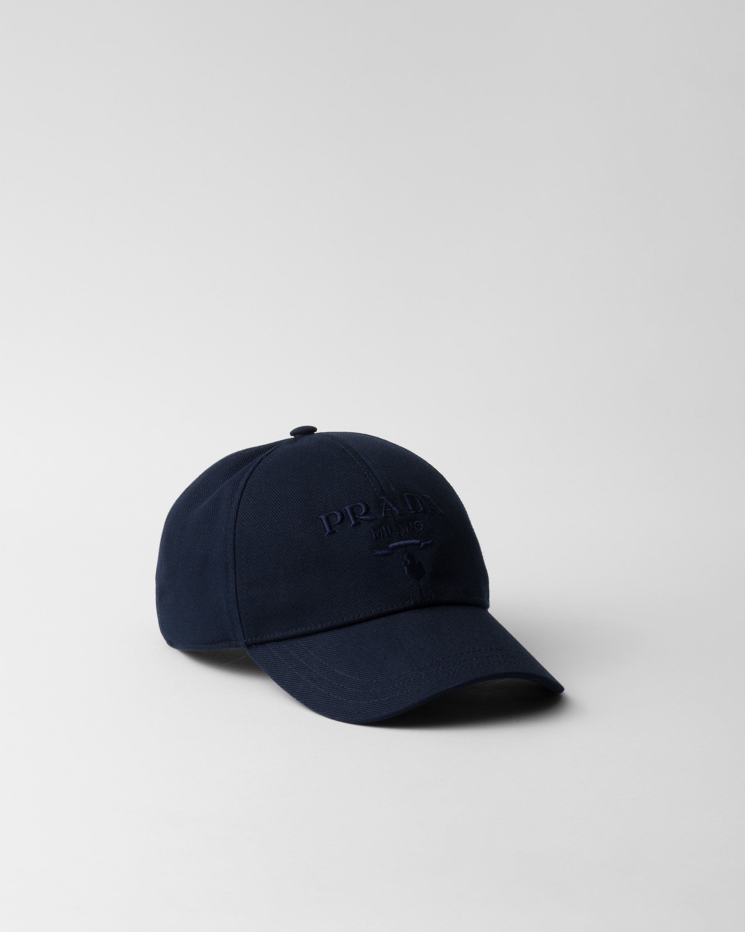 Prada Drill Baseball Cap In Blue