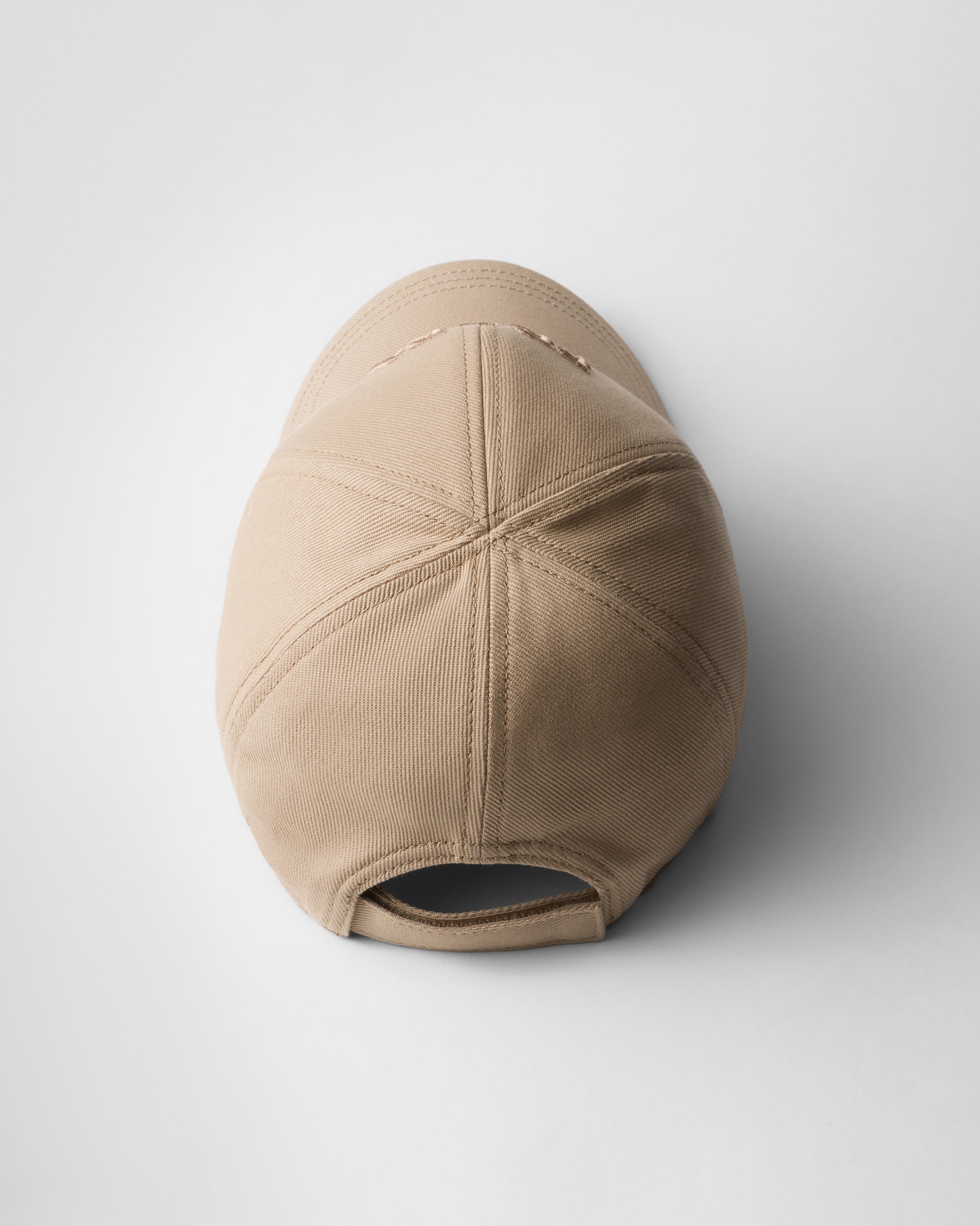 Prada Drill Baseball Cap In Khaki