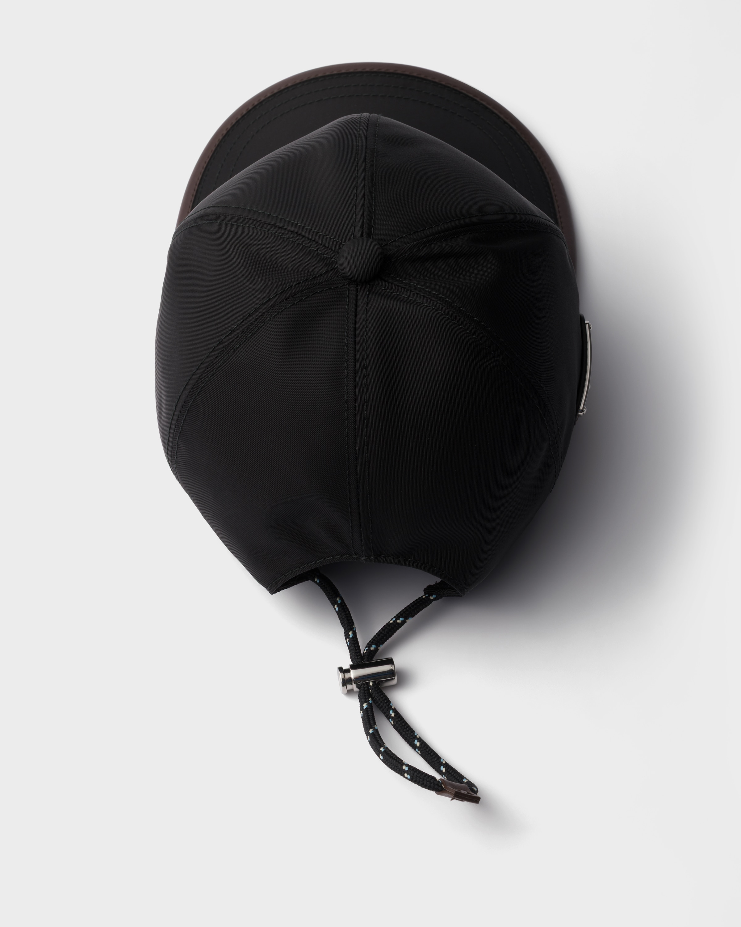 ブラック プラダ スピードロック Re-Nylon ベースボールキャップ
