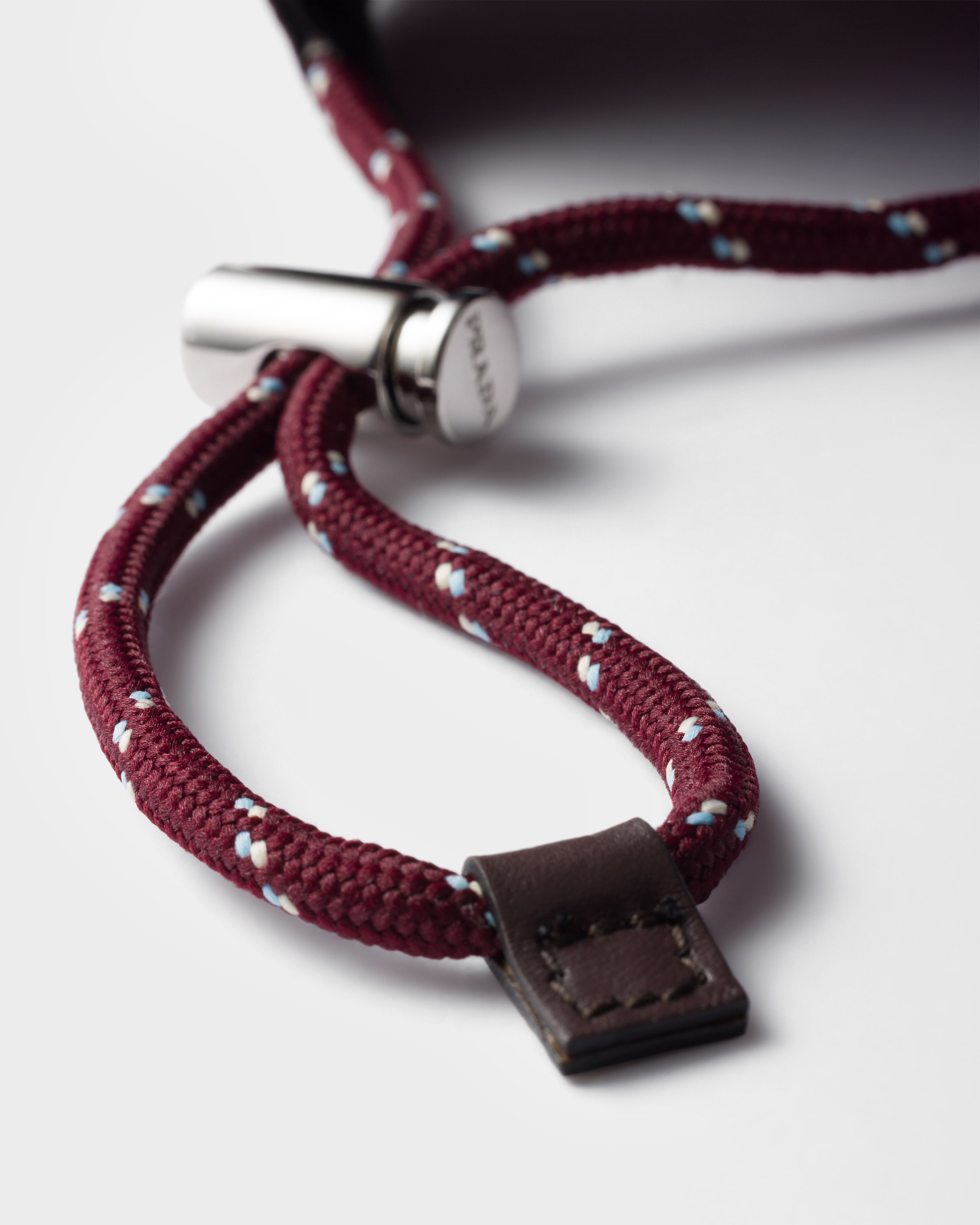 Prada Mens Burgundy Speedrock Re-nylon Baseball Cap In Burgundy