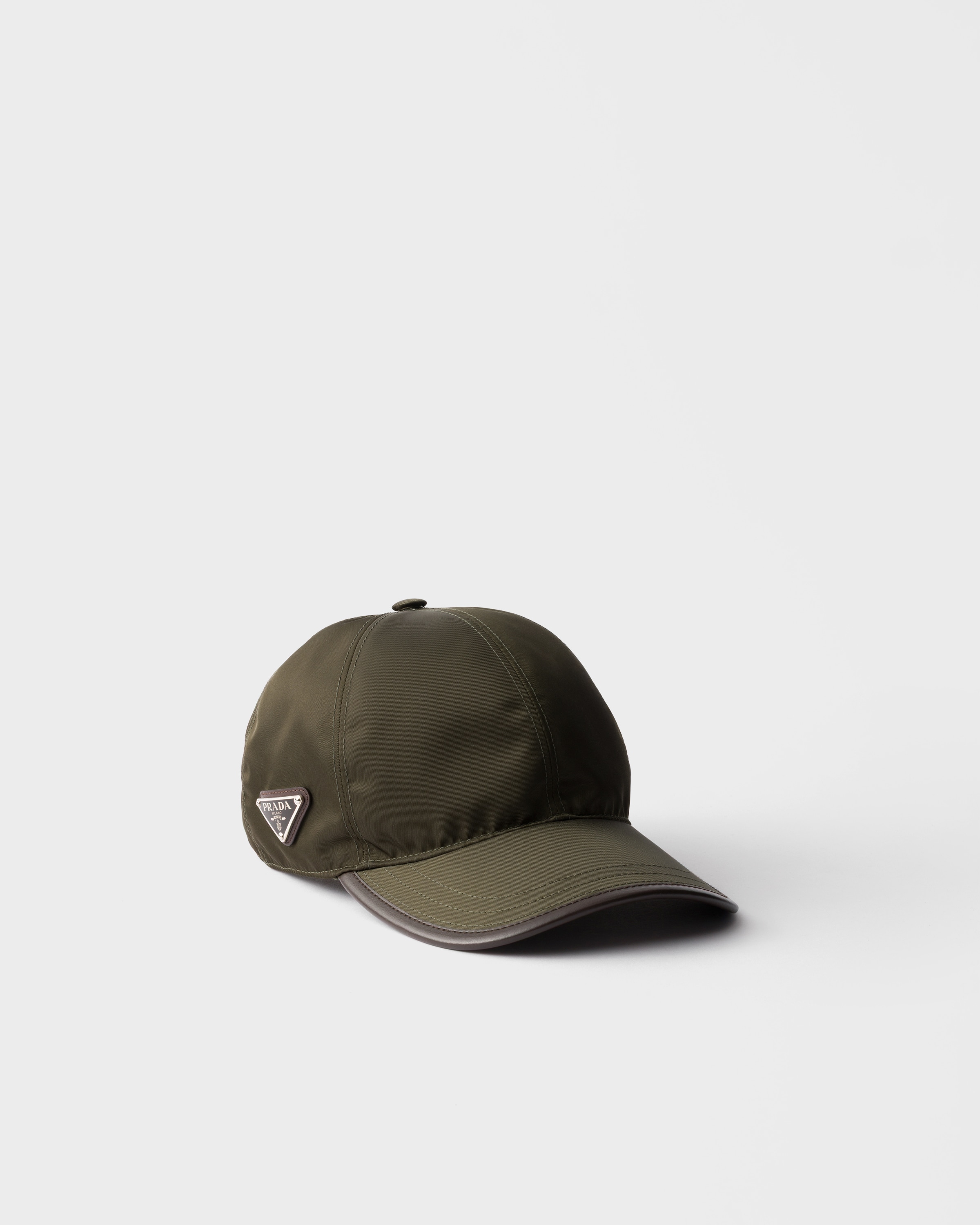 Camouflage Green Prada Speedrock Re-nylon Baseball Cap | PRADA