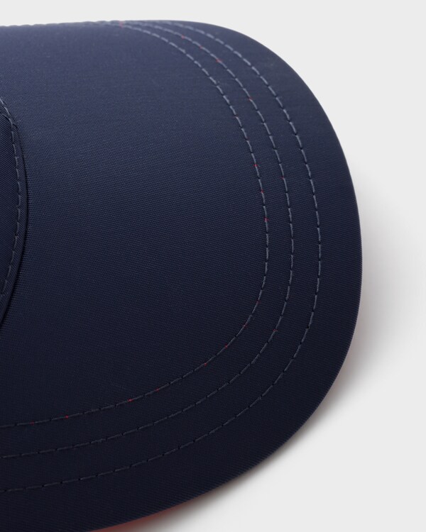 Re-Nylon baseball cap - Baltic Blue/Red Re-Nylon baseball cap - Baltic Blue/Red