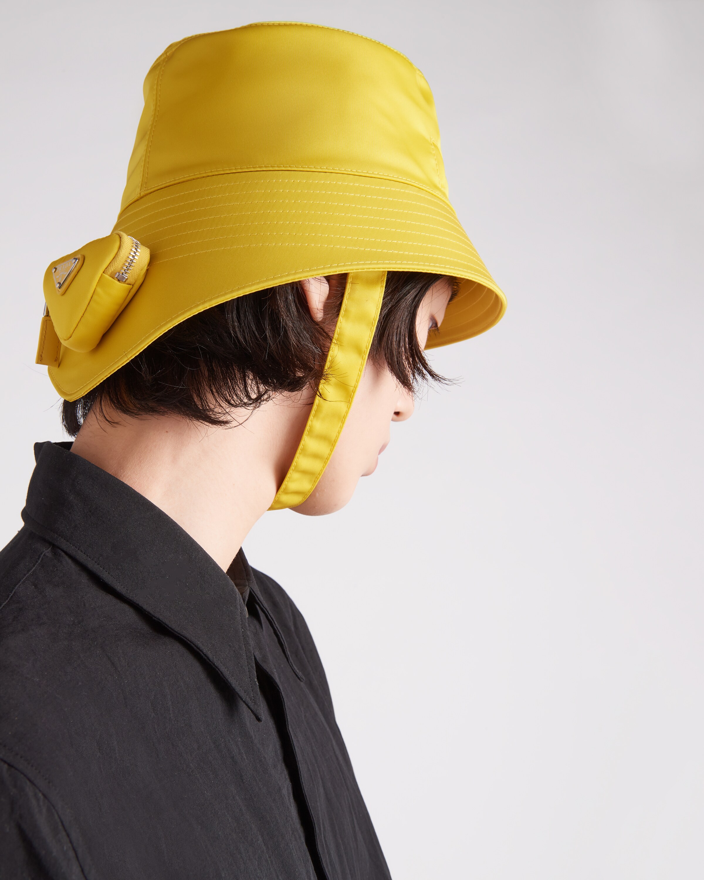 Yellow Re-Nylon bucket hat | Prada