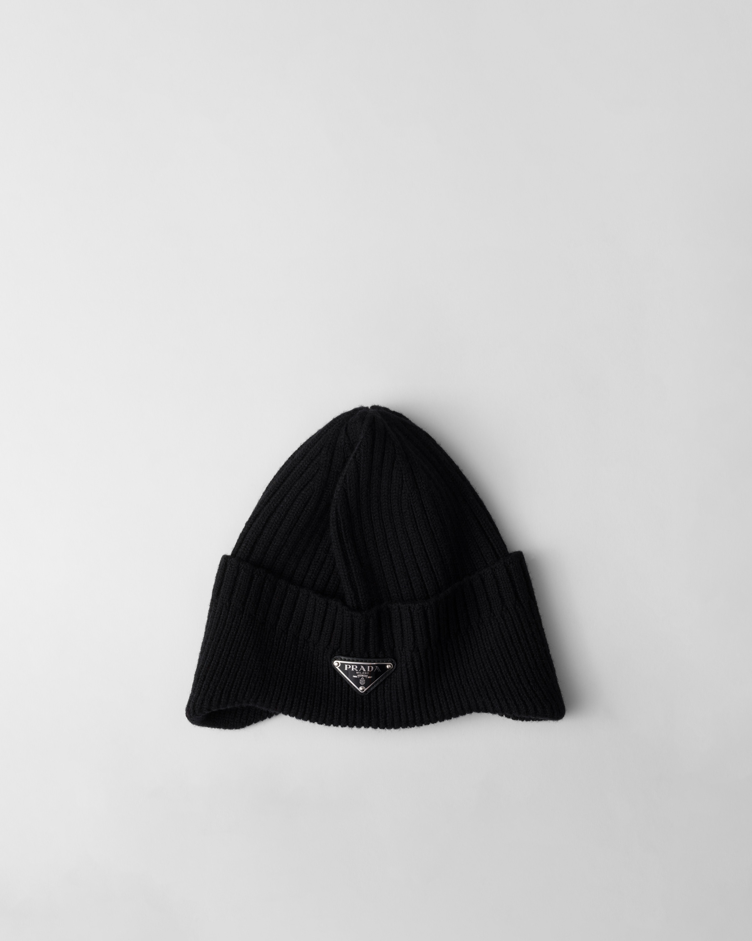 ブラック ウール ビーニー | PRADA
