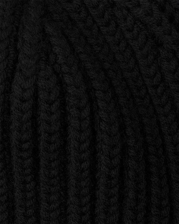 Strickmütze aus Wolle - Schwarz Strickmütze aus Wolle - Schwarz