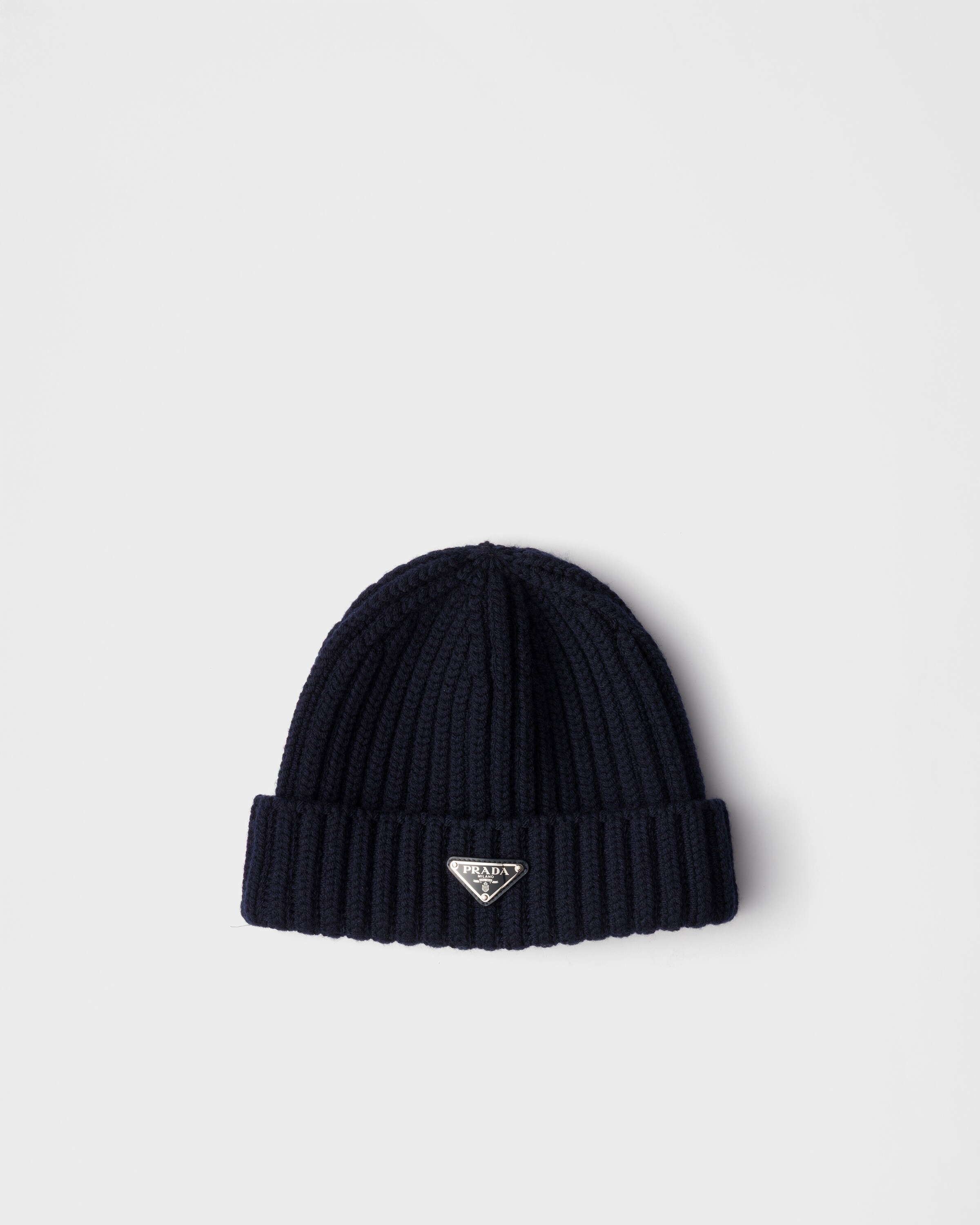 Prada Wool Beanie, Man, Navy, Size S
