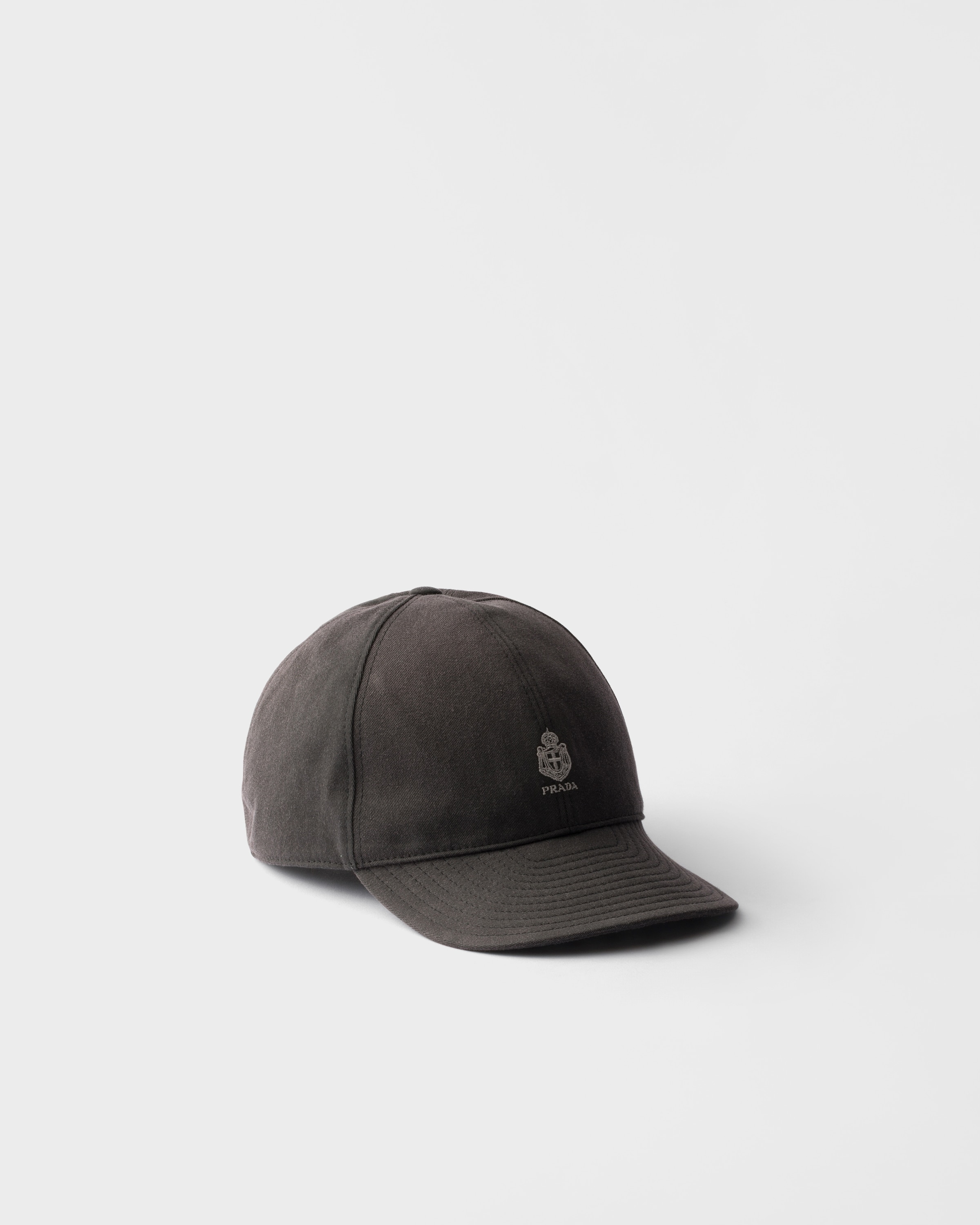 Black Old gabardine baseball cap | PRADA - United States