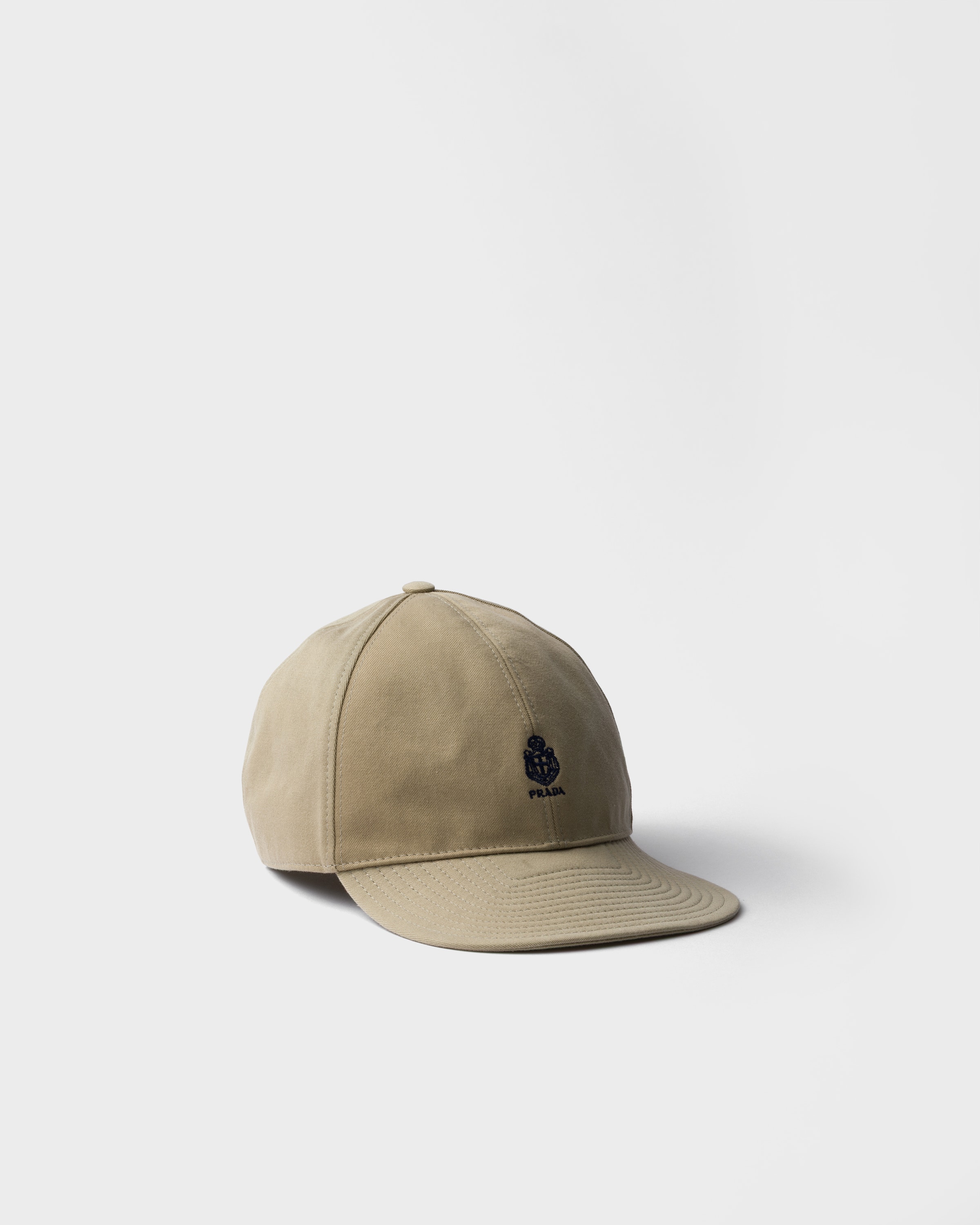 Khaki Old gabardine baseball cap | PRADA - United States display picture 3