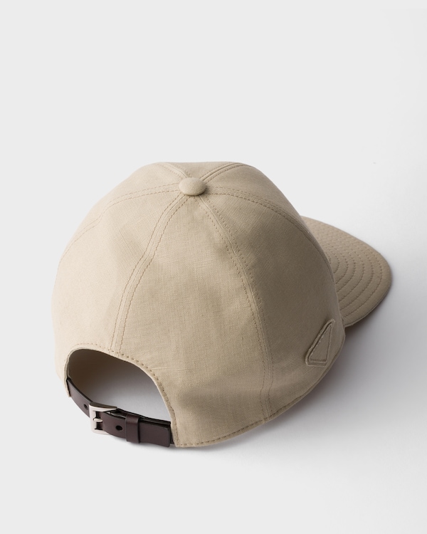 Linen baseball cap - Sand Beige Linen baseball cap - Sand Beige