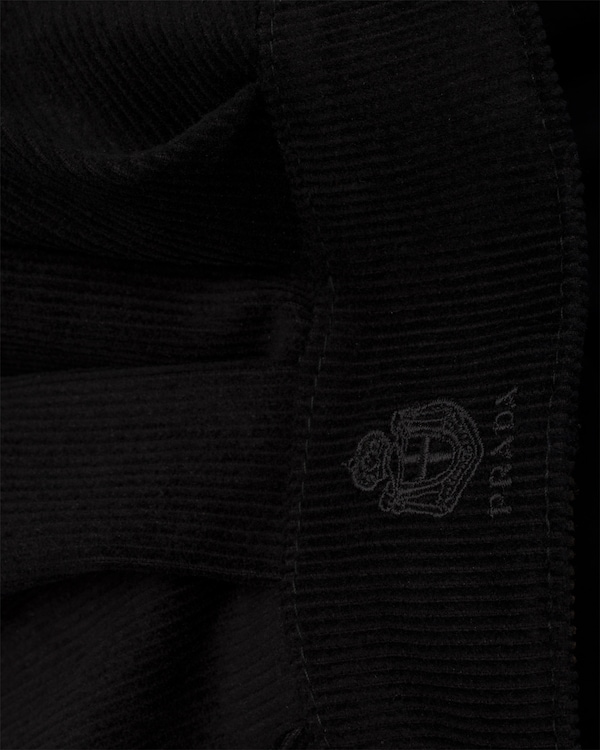 Kappe aus Cord - Schwarz Kappe aus Cord - Schwarz