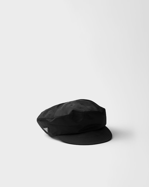 Re-Nylon newsboy cap - Black Re-Nylon newsboy cap - Black