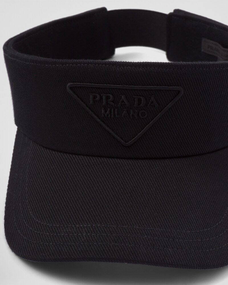 Black Drill Visor PRADA