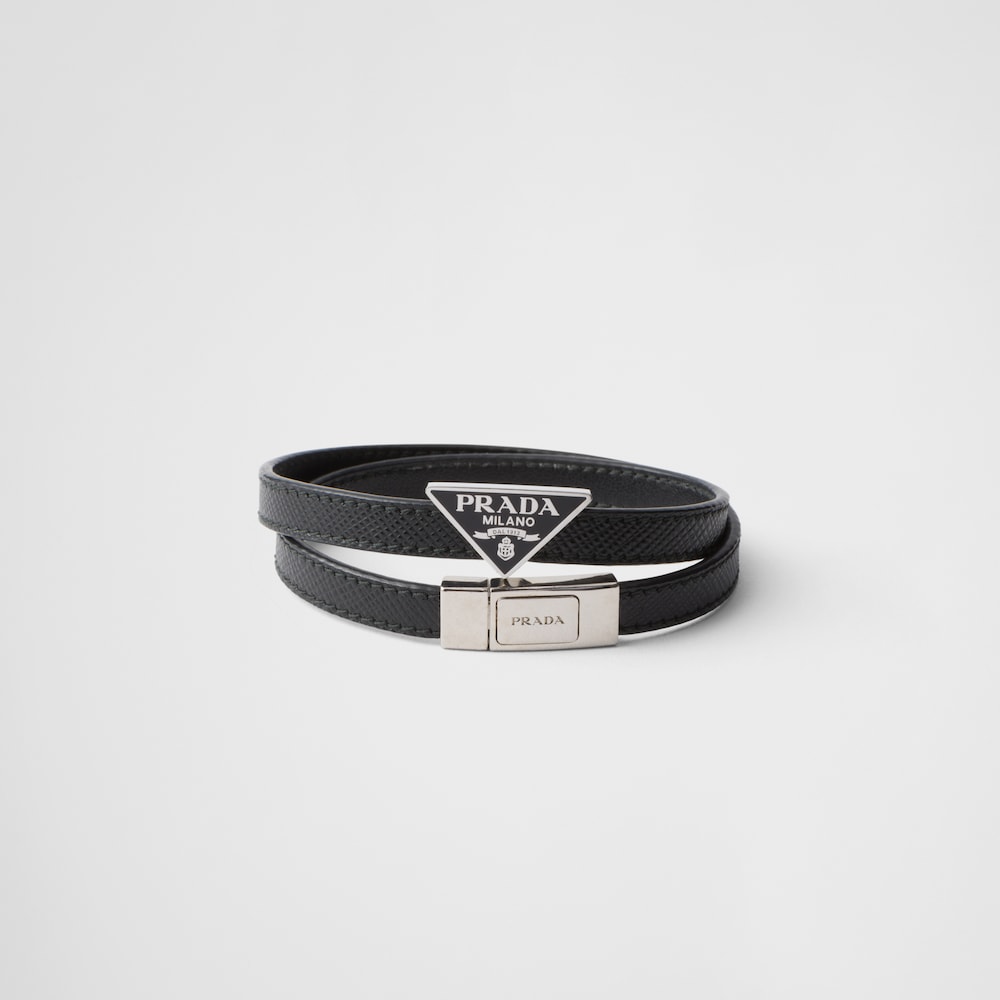 Prada Saffiano Leather Bracelet 1