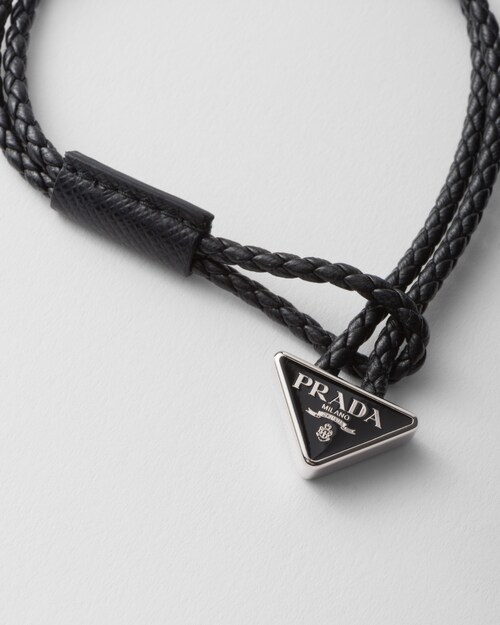 Prada Braided nappa leather bracelet 2