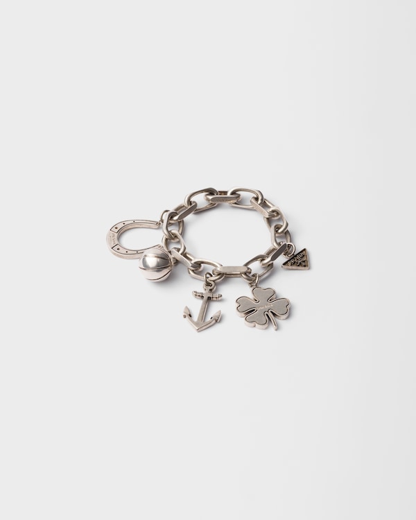 Emerald Green Saffiano Leather Bracelet | PRADA