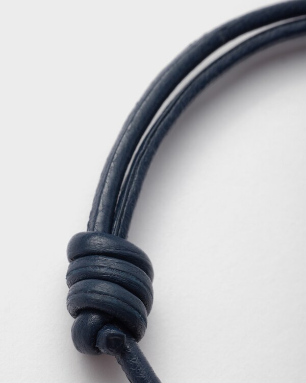 Nappa leather bracelet - Baltic Blue Nappa leather bracelet - Baltic Blue