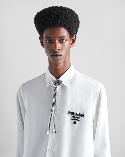 Prada Brushed leather bolo tie 2