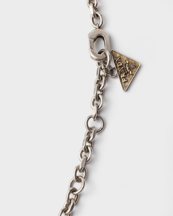 Metal pendant necklace - Dark Grey Metal pendant necklace - Dark Grey