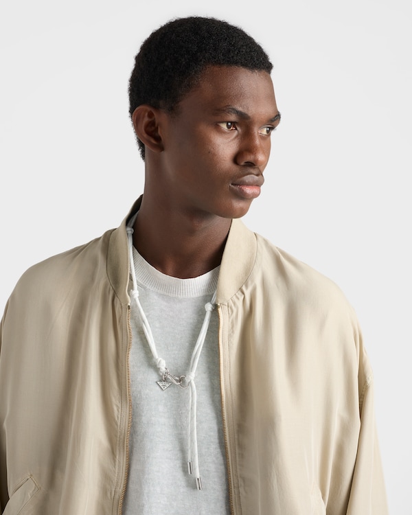 Cord necklace - White Cord necklace - White