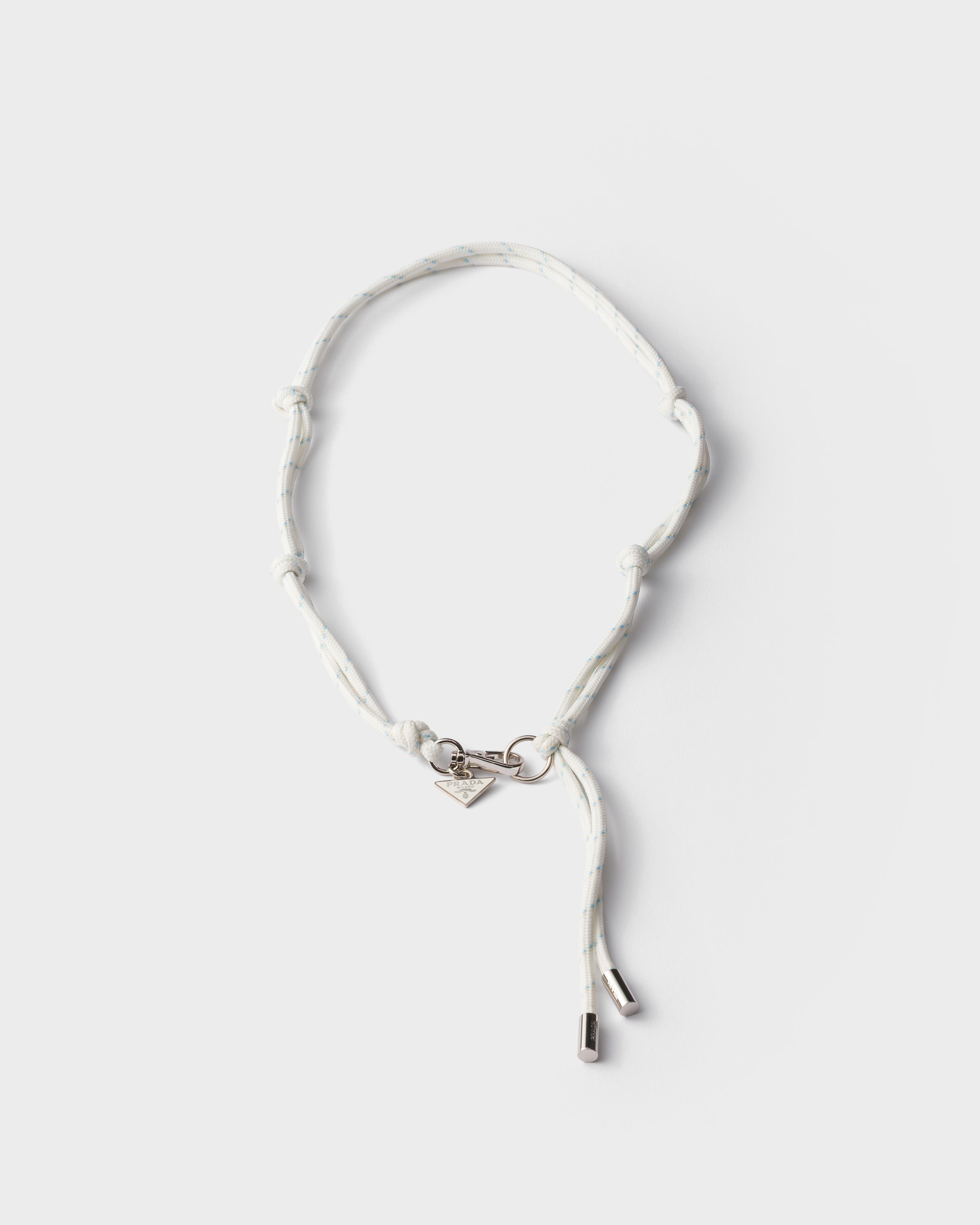 Prada Collar De Cordón, Hombre, Blanco