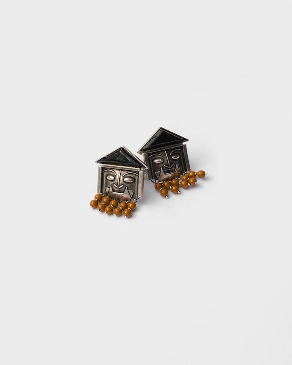 Resin and metal cufflinks - Black/Brown Resin and metal cufflinks - Black/Brown
