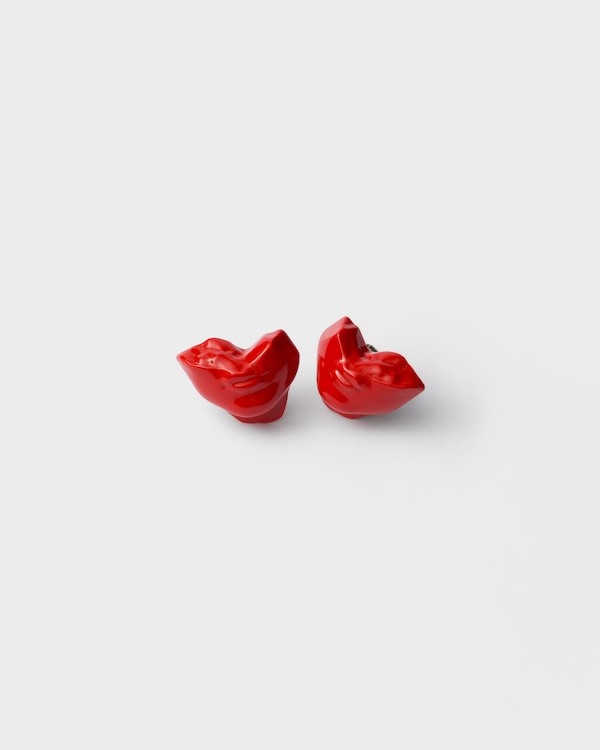 Resin and metal cufflinks - Coral Resin and metal cufflinks - Coral