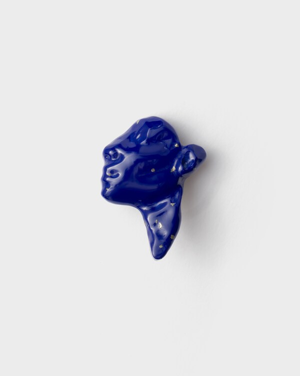 Resin and metal earring - Lapis Resin and metal earring - Lapis