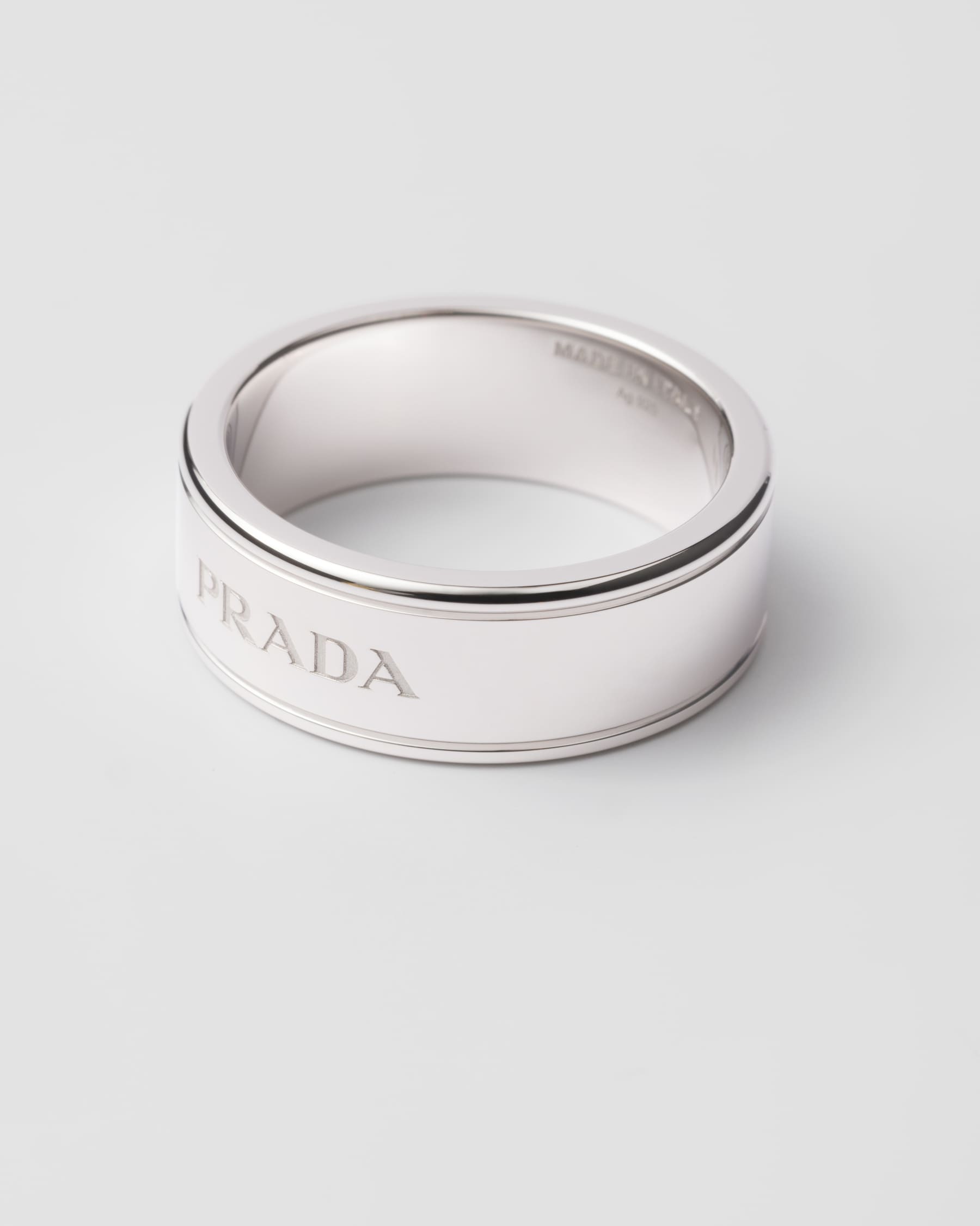 Promise Rings Prada Silver Logo Jewels Ring | PRADA - United Kingdom