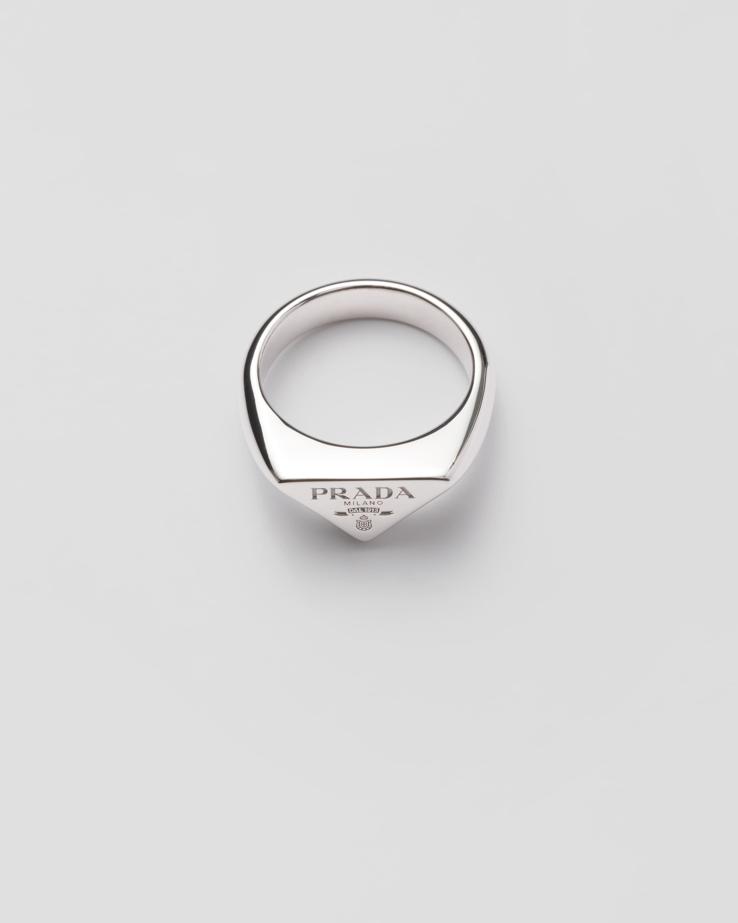 Silver Silver Ring | PRADA - United States