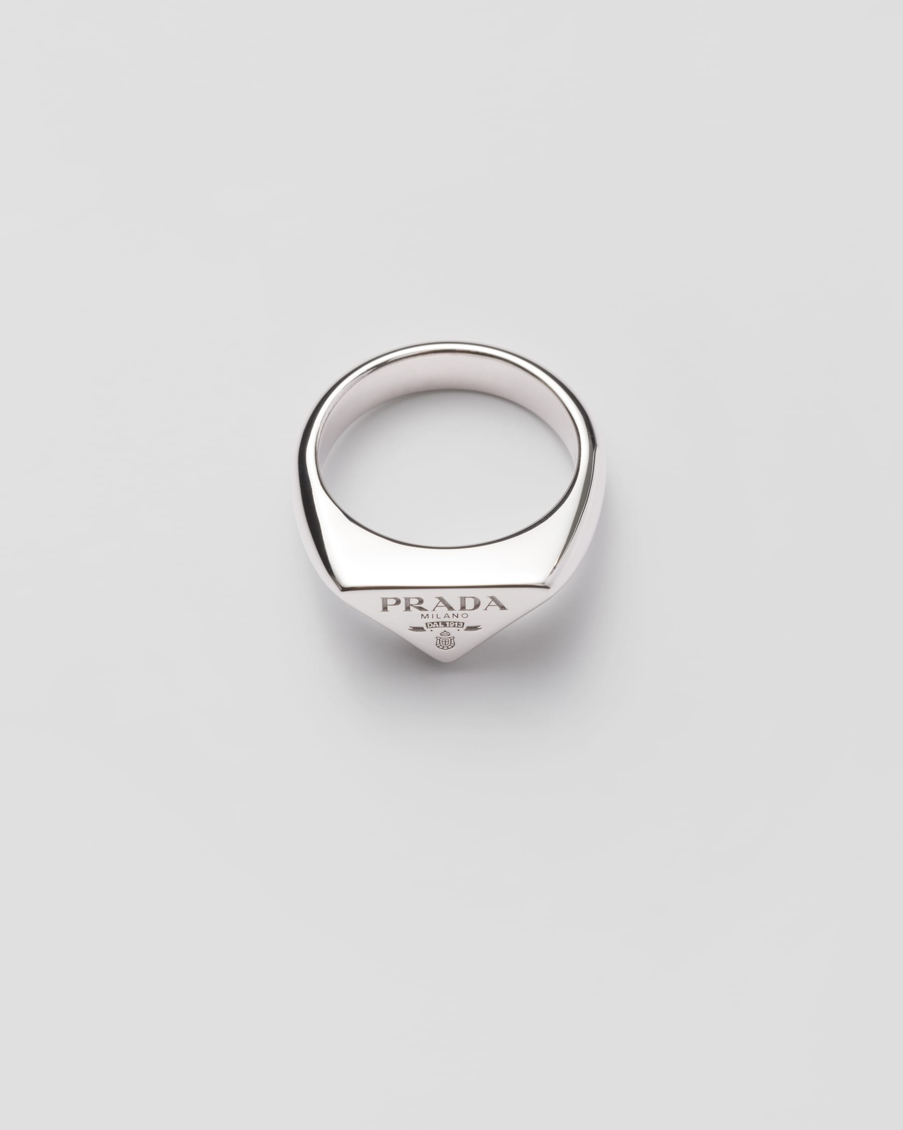 Promise Rings Prada Silver Silver Ring | PRADA