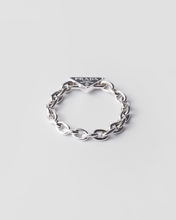 Silver Prada Symbole bracelet | PRADA
