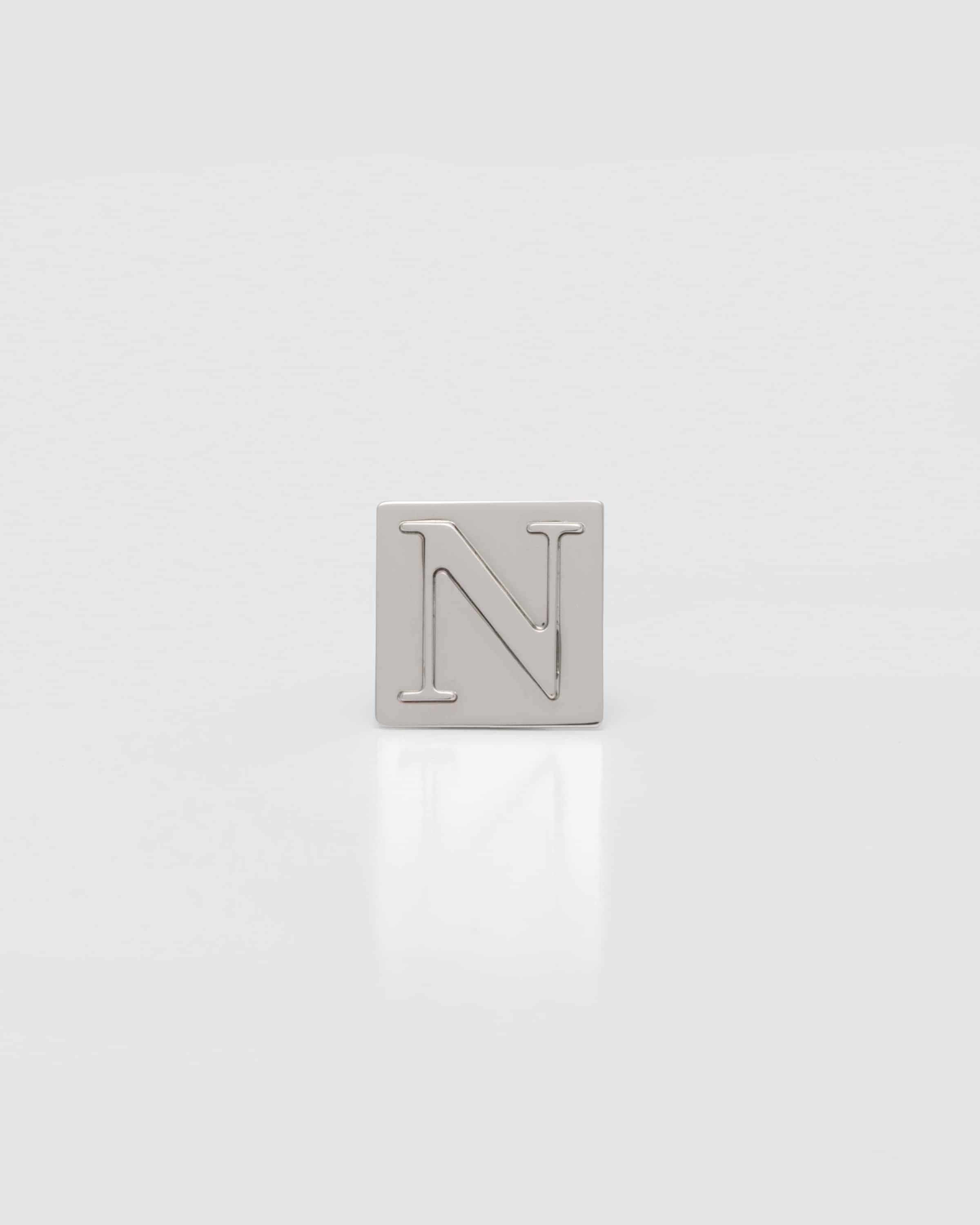 シルバー プラダ シンボル リング用カスタマイズエレメント | Prada