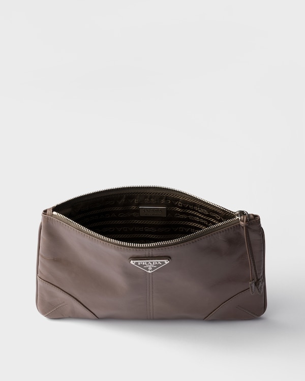 Leather pouch - Clay Grey Leather pouch - Clay Grey