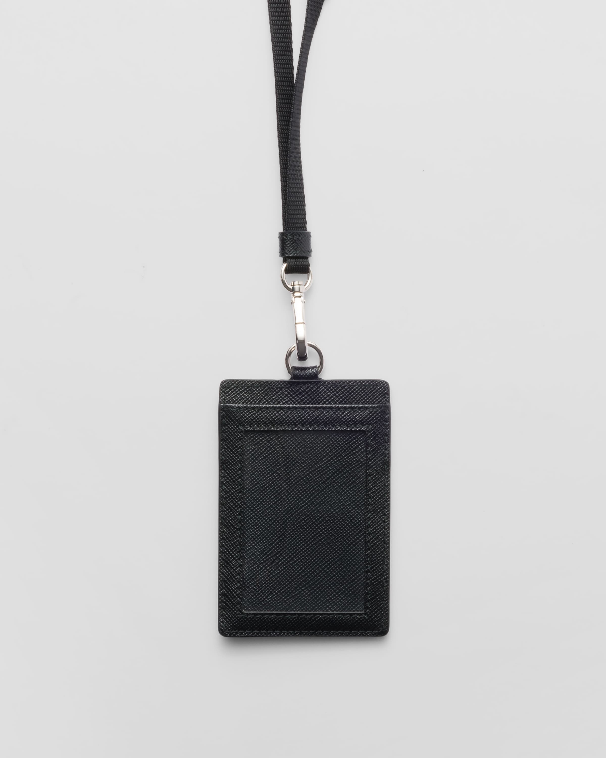 ☆PRADA☆レザー バッジホルダー ブラック サフィアーノレザー バッジホルダー | PRADA