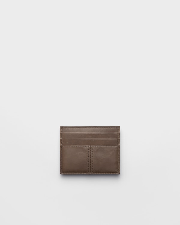 Leather card holder - Clay Grey Leather card holder - Clay Grey